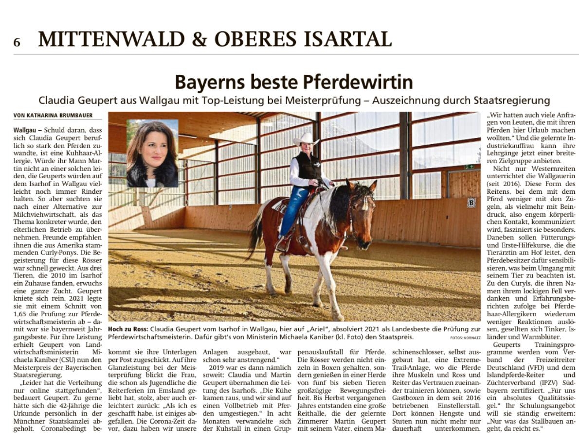 Bericht Garmischer-Tagblatt 01042022
